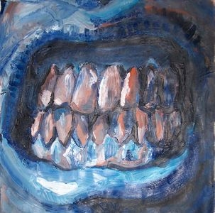 Dents-huile sur toile-MS-05-©